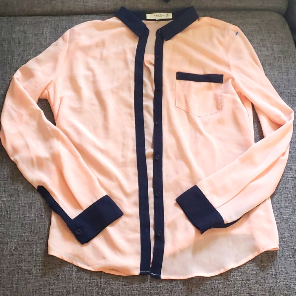 Cute sheer button up